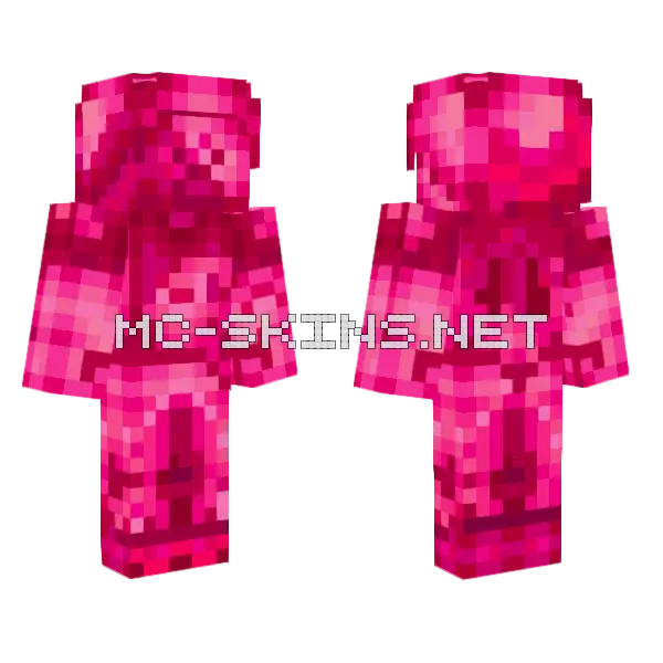 Flower Rose Steve Minecraft skin, front and back