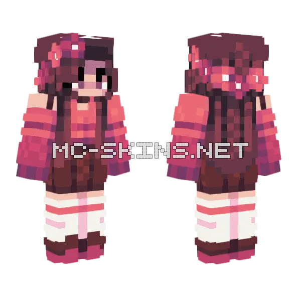 Flowering Bush Rce Minecraft skin, front and back