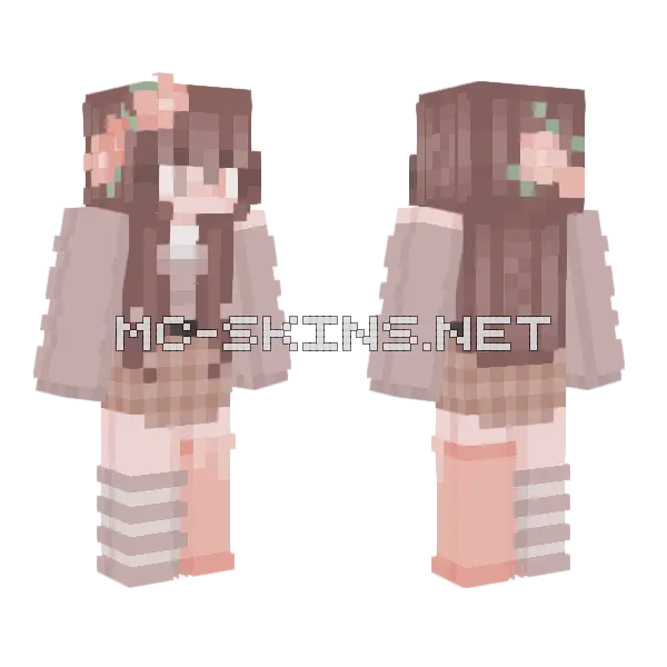 Flowers Rce Minecraft skin, front and back