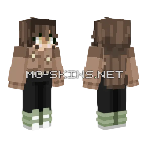Flowery Girl Skin Minecraft skin, front and back