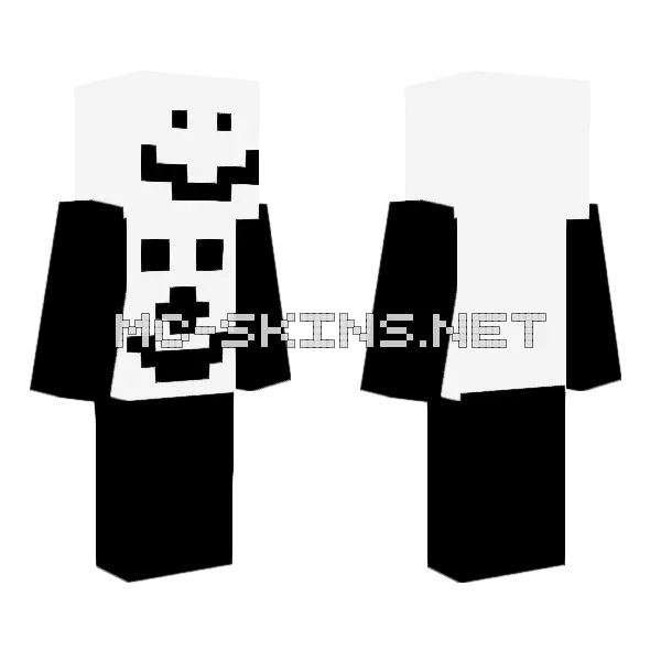 Flumpty Minecraft skin, front and back