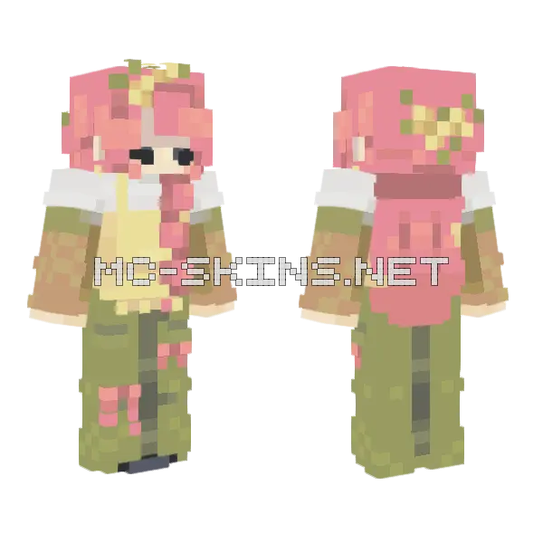Fluttering Shyly Ce Minecraft skin, front and back