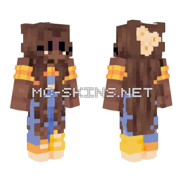 Fly RCE Minecraft skin, front and back