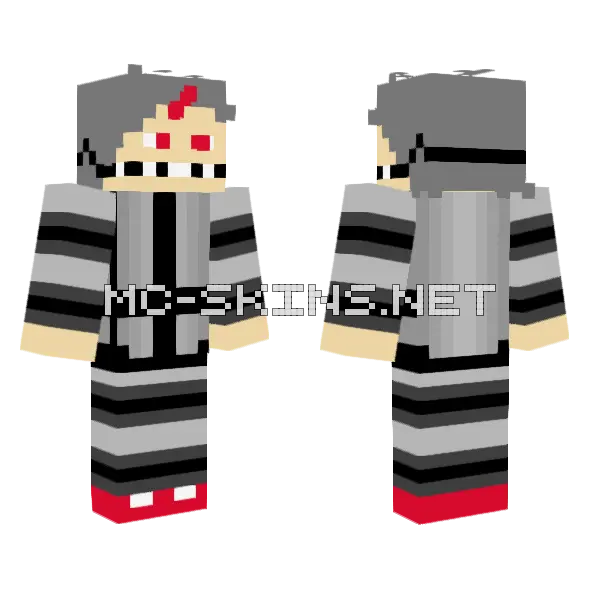 FNAD FNAF Fan Game Minecraft skin, front and back