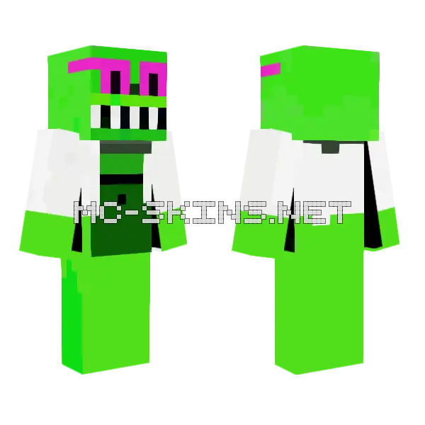Fnaf And Friends Minecraft skin, front and back
