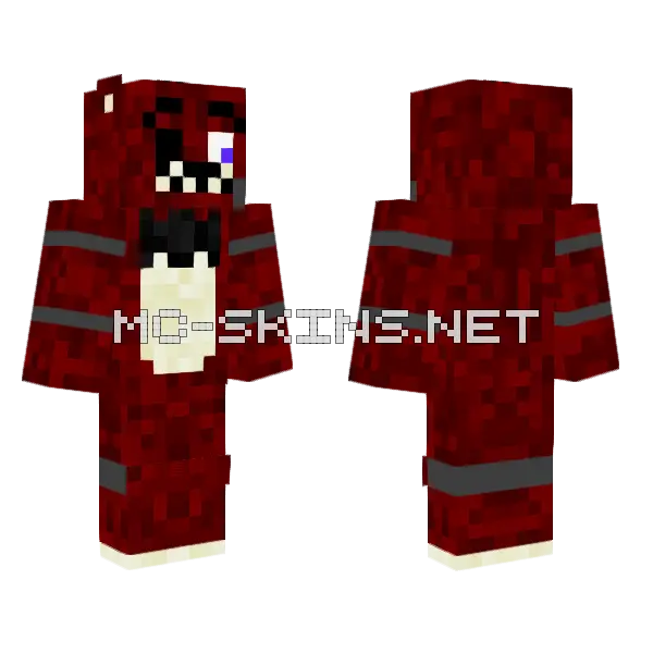 FNAF Anniversary Countdown Day 7 Minecraft skin, front and back