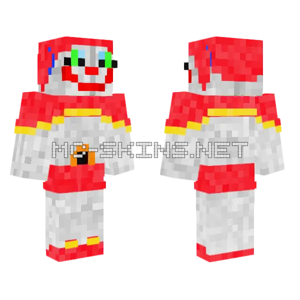 Fnaf Baby Minecraft skin, front and back
