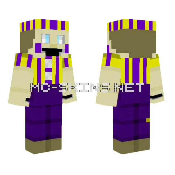 FNAF Balloon Boy Minecraft skin, front and back