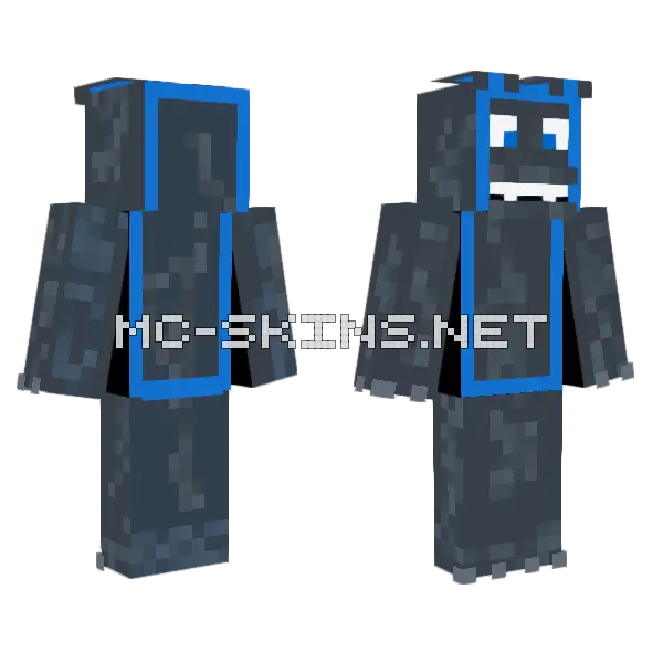 FNAF Uh Oh Backwards Skin Minecraft skin, front and back