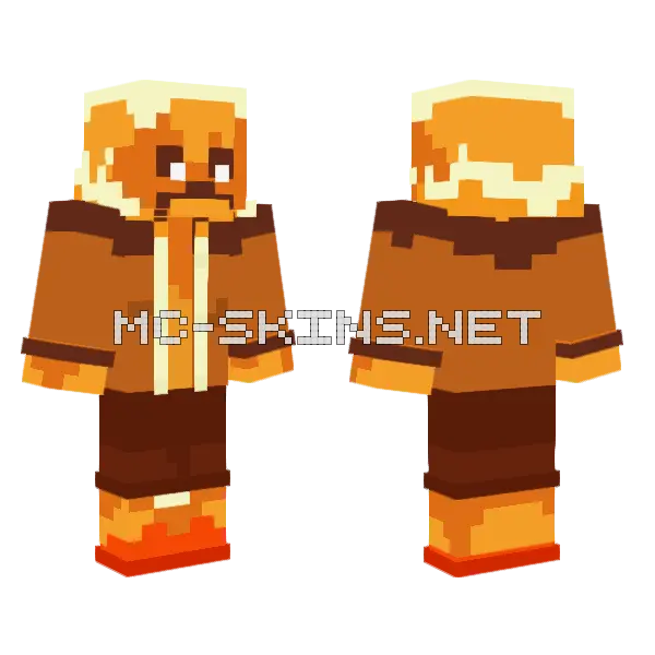 FNF Indie Cross Sans Minecraft skin, front and back