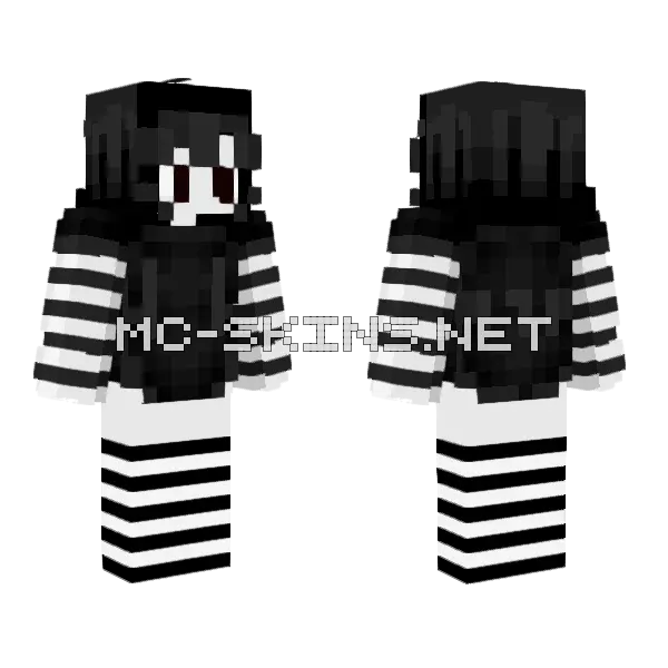 Fnia Puppet Skin Minecraft skin, front and back