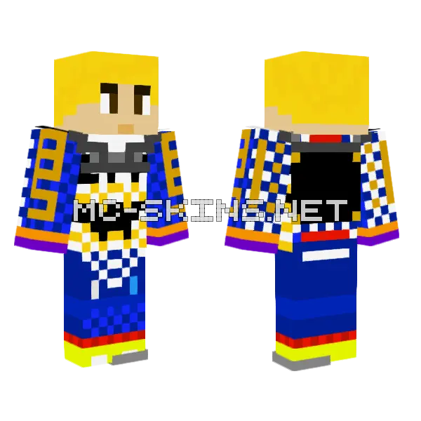 Fogo Unia Leszno LMZ Minecraft skin, front and back