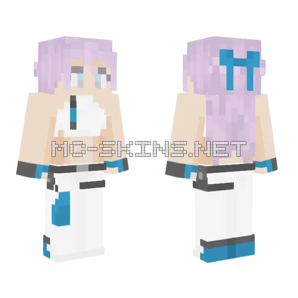 Folkwang Girl Minecraft skin, front and back