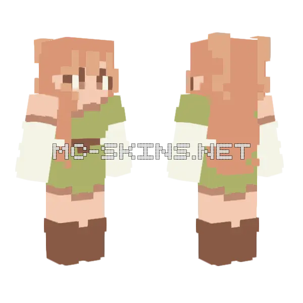 Follow Me Trade Minecraft skin, front and back
