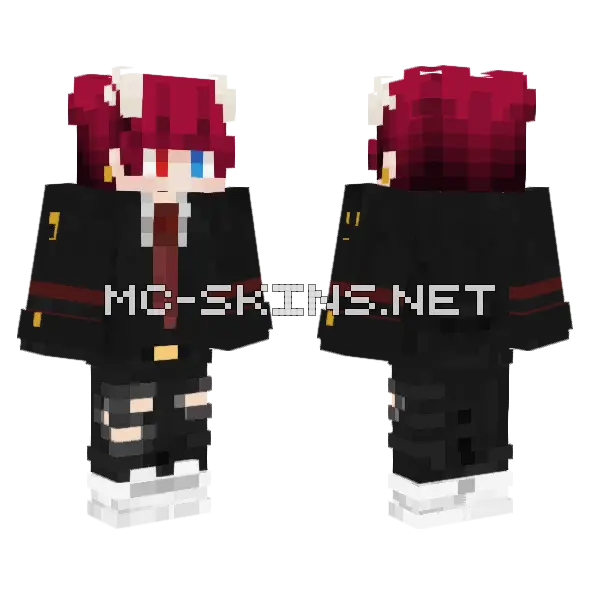 Fonex School Uniform Minecraft skin, front and back