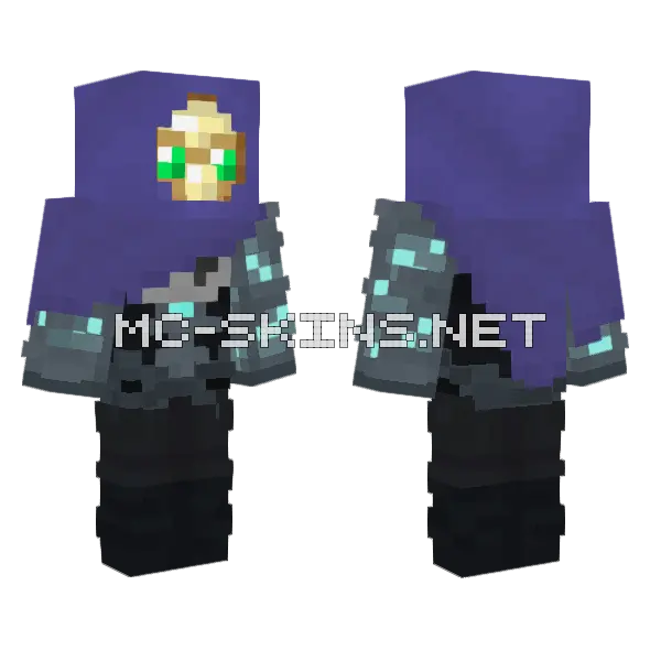 Foolish Gamers As Omen Minecraft skin, front and back