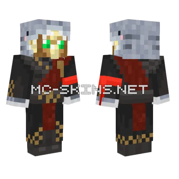 Foolish King Regent Outfit Minecraft skin, front and back