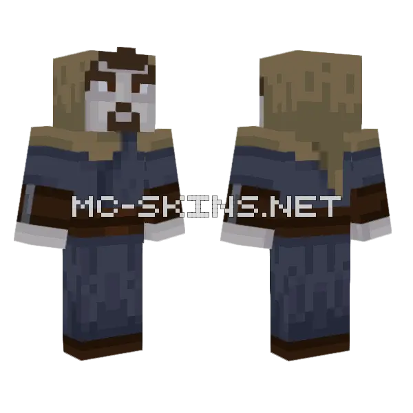 For Build Minecraft skin, front and back