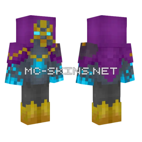 For Dio Minecraft skin, front and back
