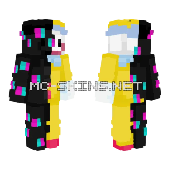 For Skin Contest Abstracted Minecraft skin, front and back