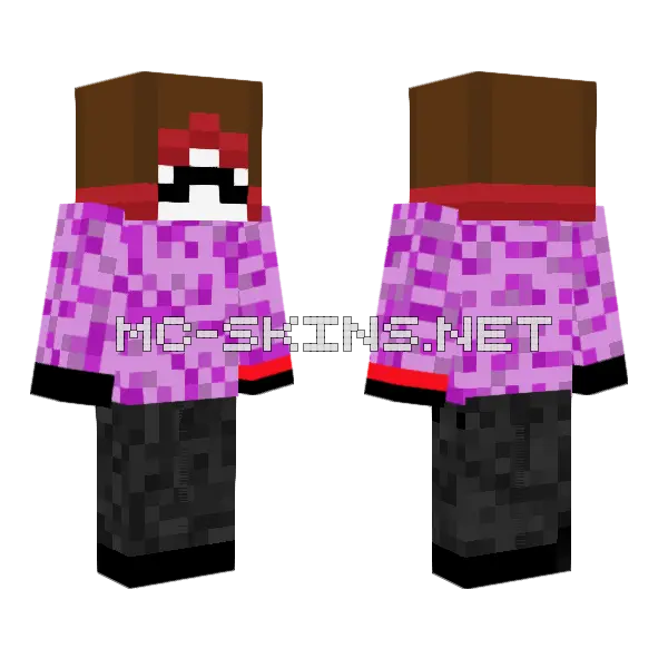 For Star Minecraft skin, front and back