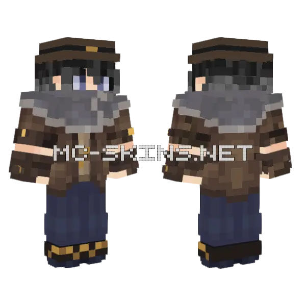Forajido Grim Minecraft skin, front and back