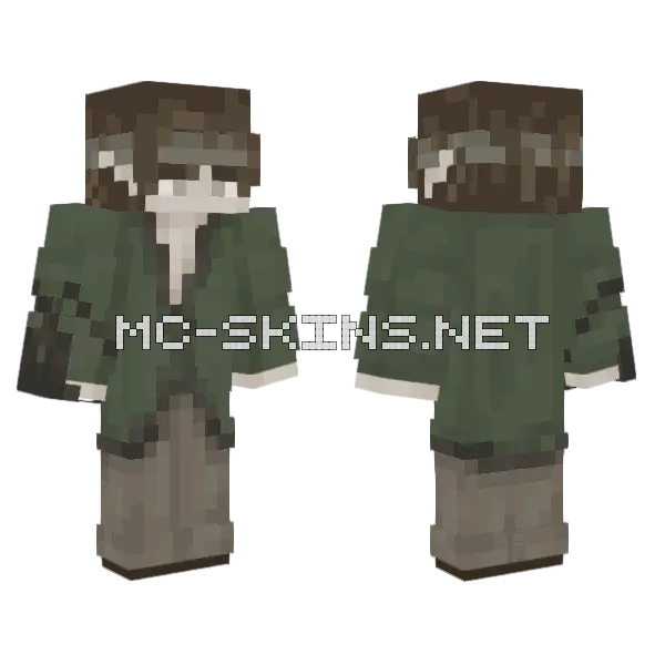 Forest Elf Minecraft skin, front and back