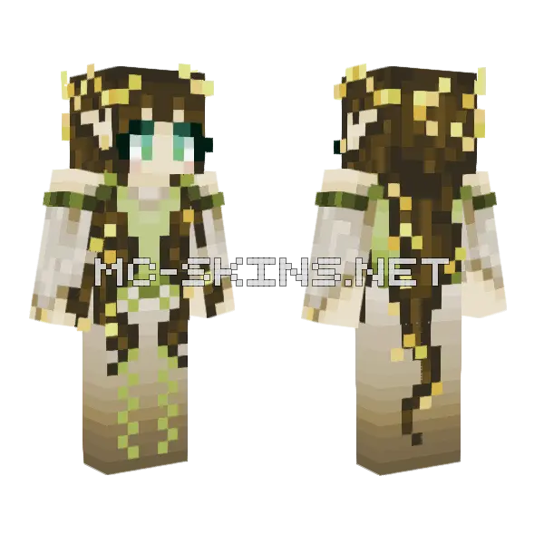 Forest Elf Minecraft skin, front and back