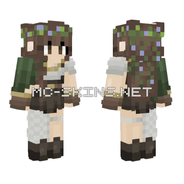 Forest Nymph Outfit, front and back