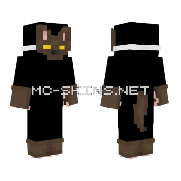 Forest Wolf Gear Base Minecraft skin, front and back
