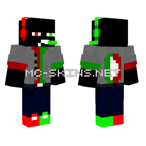 Forfera Minecraft skin, front and back
