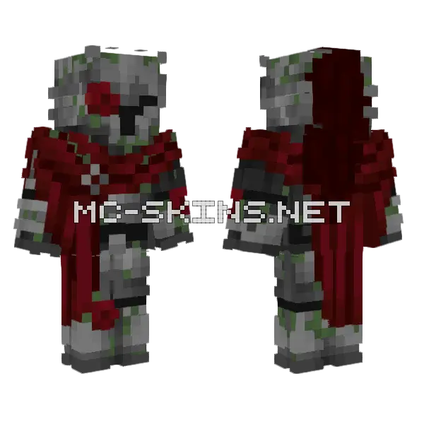 Forgotten Soldier Minecraft skin, front and back