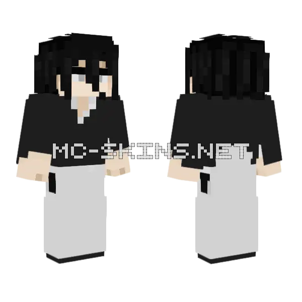 Formal Black and White Suit, front and back