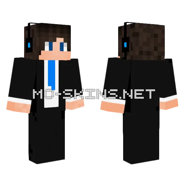Formal Black Suit, front and back