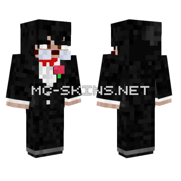 Formal Black Suit, front and back