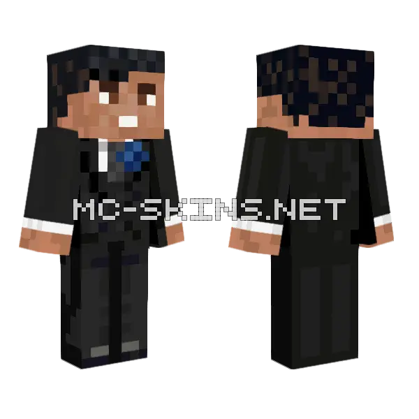 Formal Black Suit, front and back