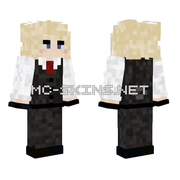 Formal Black Suit, front and back