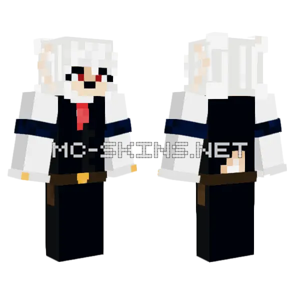 Formal Suit Man Minecraft skin, front and back