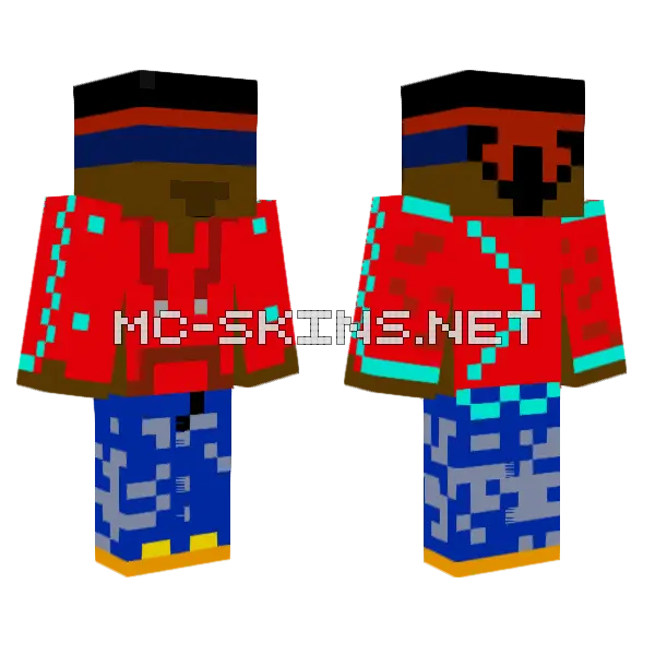 Forsmanx Minecraft skin, front and back