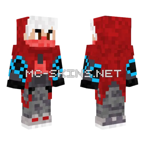 Fortnite Facet Skin Minecraft skin, front and back