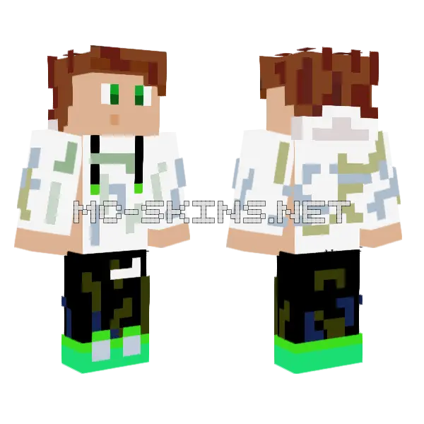 Foterssss Boy Minecraft skin, front and back