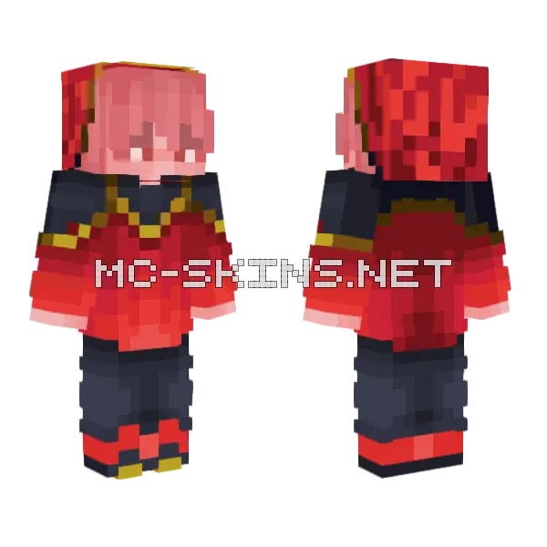 Founders Kid Minecraft skin, front and back