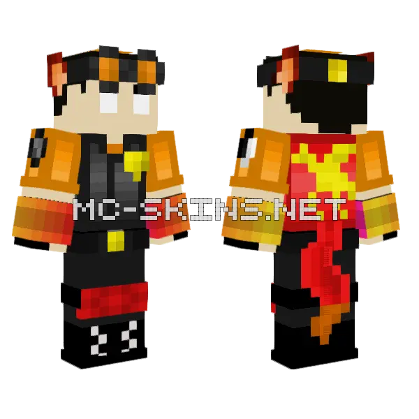 Foxbrine 5 0 Minecraft skin, front and back