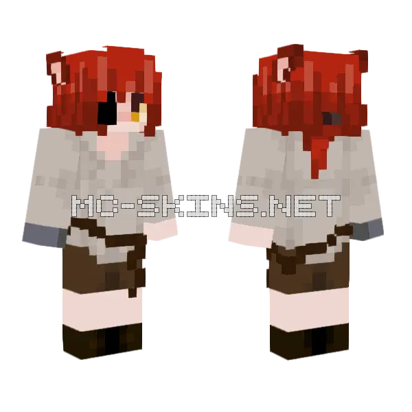 Foxy Skin Minecraft skin, front and back