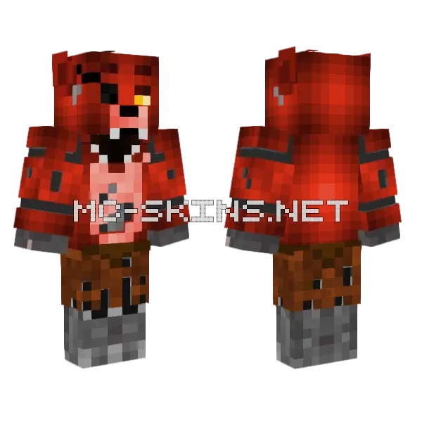 Foxy Skin Minecraft skin, front and back