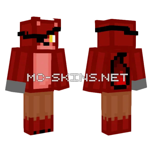 Foxy Skin Minecraft skin, front and back