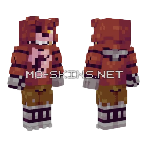 Foxy Skin Minecraft skin, front and back