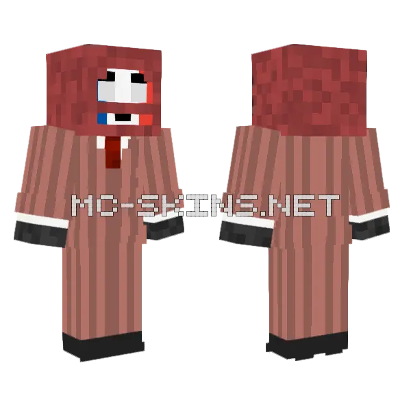 France Countryhumans Spy Minecraft skin, front and back