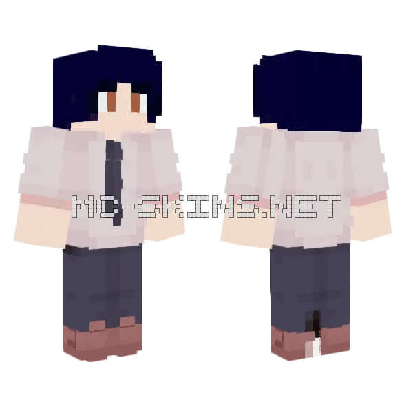 Francis 4k Denji Minecraft skin, front and back