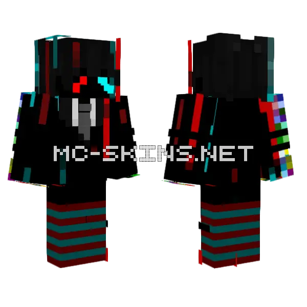 Franex Femboy Minecraft skin, front and back